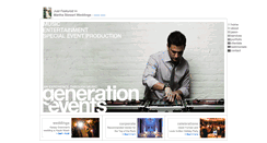 Desktop Screenshot of generationevents.com